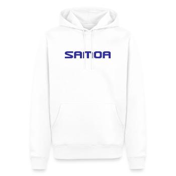 Samoa Logo - Polynesien - Südsee - Männer Premium Bio Hoodie - Weiß - Vorne - Nico (187cm)