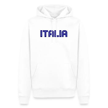Italia - Italy - Italien - Männer Premium Bio Hoodie - Weiß - Vorne - Nico (187cm)