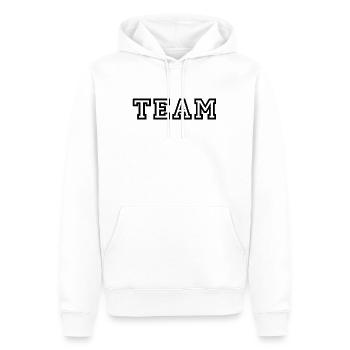ÉQUIPE - Mannschaft - Sport - Sweat à capuche Premium bio Homme - blanc - Devant - Nico (187cm)