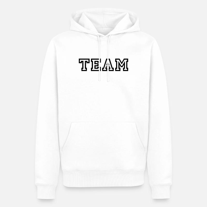 ÉQUIPE - Mannschaft - Sport - Sweat à capuche Premium bio Homme - blanc