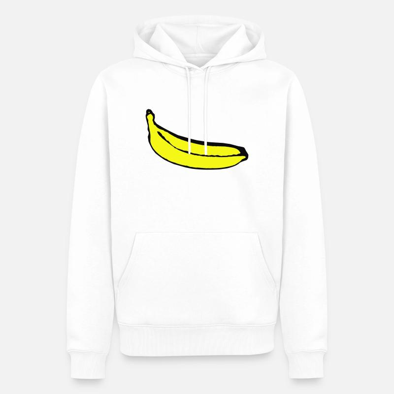 Banane - Männer Premium Bio Hoodie - Weiß