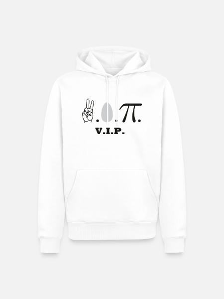 VIP - Männer Premium Bio Hoodie - Weiß