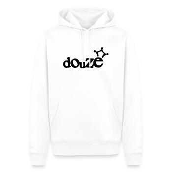 logo_douze - Sweat à capuche Premium bio Homme - blanc - Devant - Nico (187cm)