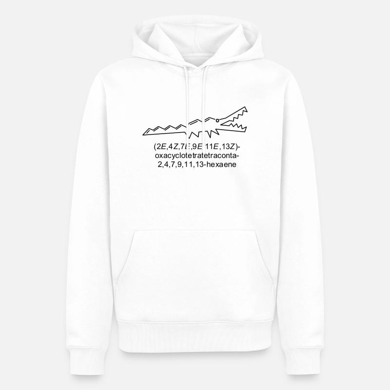 Crocene - chimie - crocodile - Sweat à capuche Premium bio Homme - blanc