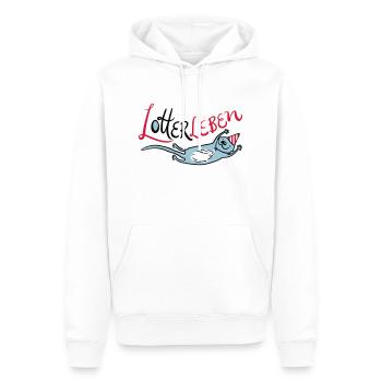Lotterleben Zwo T-Shirts - Men’s Premium Organic Hoodie - white - Front - Nico (187cm)