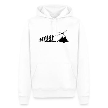 segelflug evolution - Männer Premium Bio Hoodie - Weiß - Vorne - Nico (187cm)