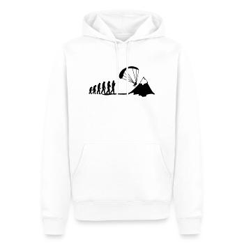 paragliding evolution - Männer Premium Bio Hoodie - Weiß - Vorne - Nico (187cm)