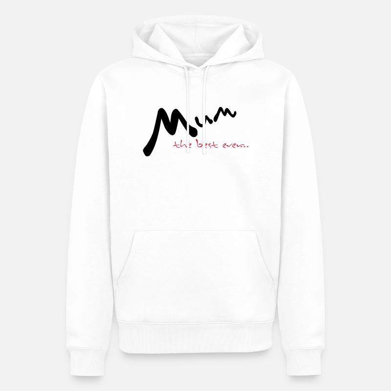 Fête des mères - Sweat à capuche Premium bio Homme - blanc