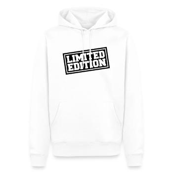 Limited Edition - Men’s Premium Organic Hoodie - white - Front - Nico (187cm)