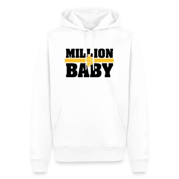 Milliondollarbaby - Männer Premium Bio Hoodie - Weiß - Vorne - Nico (187cm)