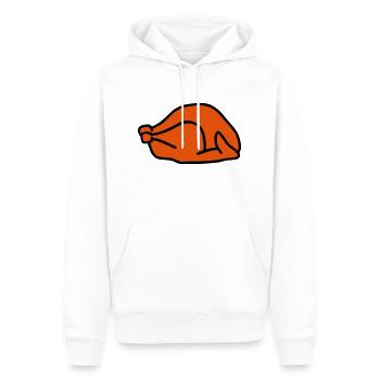 Dindon - Sweat à capuche Premium bio Homme - blanc - Devant - Nico (187cm)