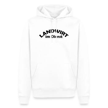 landwirt im dienst - Männer Premium Bio Hoodie - Weiß - Vorne - Nico (187cm)