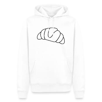 croissant_01 - Sweat à capuche Premium bio Homme - blanc - Devant - Nico (187cm)