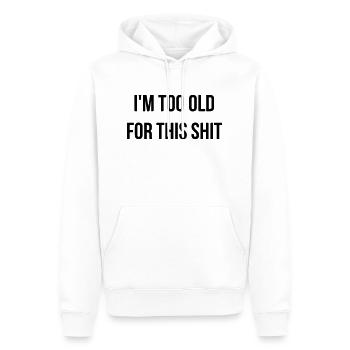 Cinéma / Citation / Série télé / Geek - Sweat à capuche Premium bio Homme - blanc - Devant - Nico (187cm)