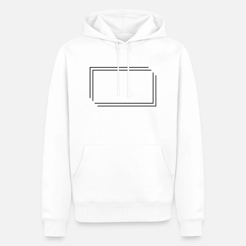 path3737 0 2 - Sweat à capuche Premium bio Homme - blanc