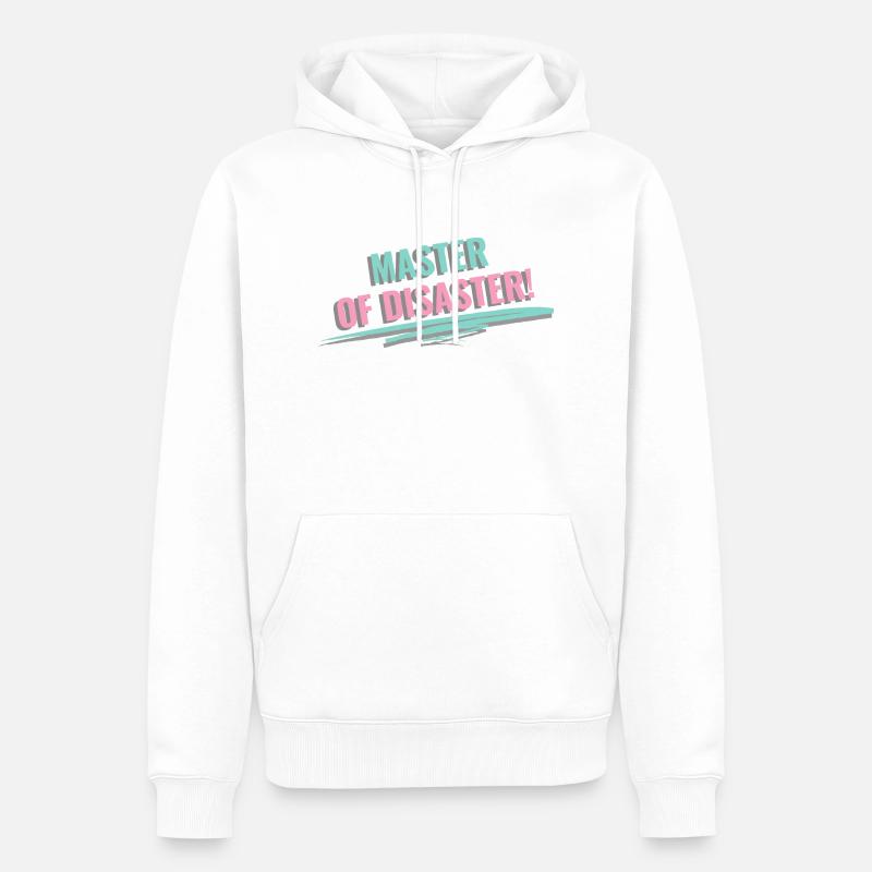 Master of Disaster - Sweat à capuche Premium bio Homme - blanc