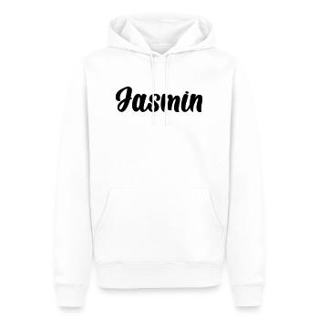 Jasmin - Männer Premium Bio Hoodie - Weiß - Vorne - Nico (187cm)