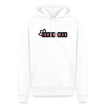 i rhum man - Sweat à capuche Premium bio Homme - blanc - Devant - Nico (187cm)