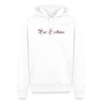 par excellence Français France spécial unique LZN - Sweat à capuche Premium bio Homme - blanc - Devant - Nico (187cm)