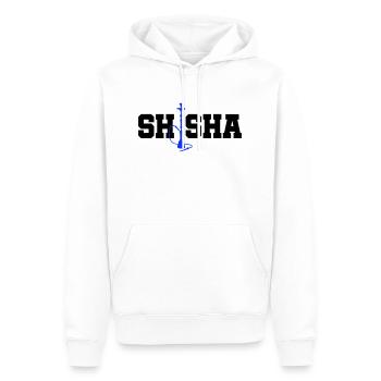 narguilé - Sweat à capuche Premium bio Homme - blanc - Devant - Nico (187cm)