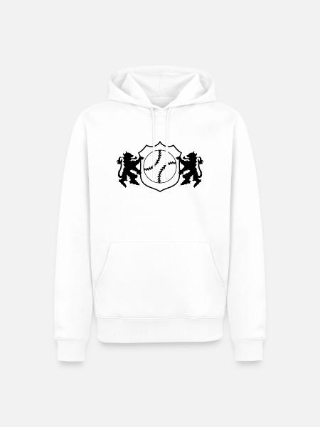 baseball wappen 001 - Männer Premium Bio Hoodie - Weiß