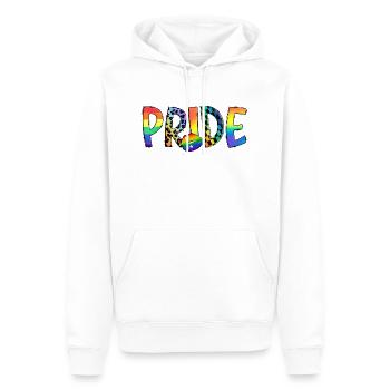 Fierté2 - Sweat à capuche Premium bio Homme - blanc - Devant - Nico (187cm)
