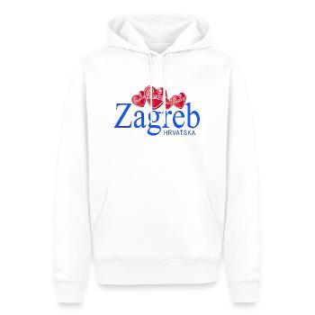 Kroatien hrvatska kroatien hrv reisen europa zagreb - Männer Premium Bio Hoodie - Weiß - Vorne - Nico (187cm)