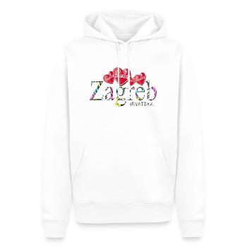 Kroatien hrvatska kroatien hrv reisen europa zagreb - Männer Premium Bio Hoodie - Weiß - Vorne - Nico (187cm)