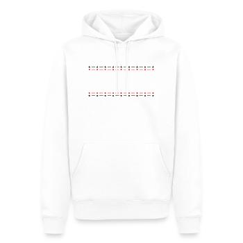 linie sterne - Männer Premium Bio Hoodie - Weiß - Vorne - Nico (187cm)