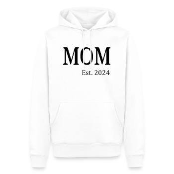 MOM Est. 2024 - Männer Premium Bio Hoodie - Weiß - Vorne - Nico (187cm)