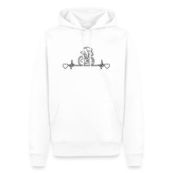 Radfahrer Fahrrad Radeln Fahrradfahrer Radfahren - Männer Premium Bio Hoodie - Weiß - Vorne - Nico (187cm)