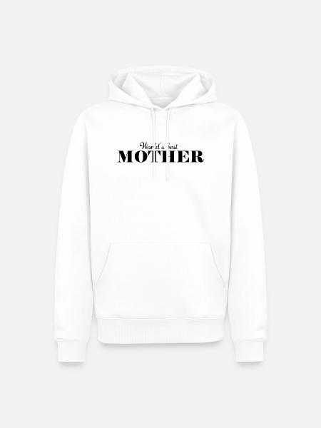 Die beste Mutter der Welt - Männer Premium Bio Hoodie - Weiß