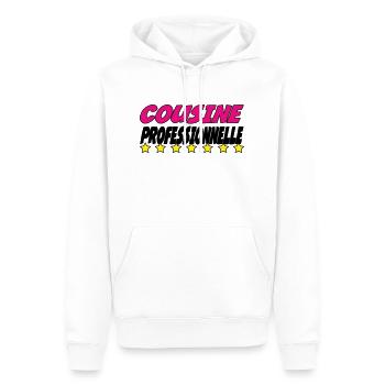 PROFESSIONAL COUSIN - Men’s Premium Organic Hoodie - white - Front - Nico (187cm)