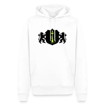 Hookah Symbol Coat of Arms - Men’s Premium Organic Hoodie - white - Front - Nico (187cm)