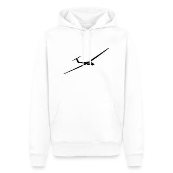 ASK 21 - Männer Premium Bio Hoodie - Weiß - Vorne - Nico (187cm)