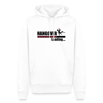 Hangover loading - Männer Premium Bio Hoodie - Weiß - Vorne - Nico (187cm)