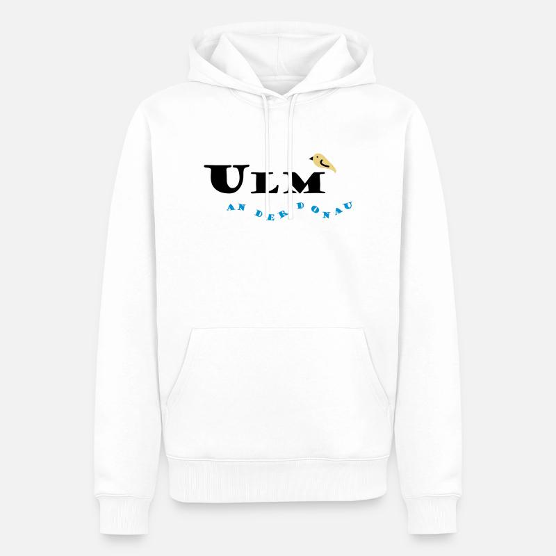 Ulm - Männer Premium Bio Hoodie - Weiß
