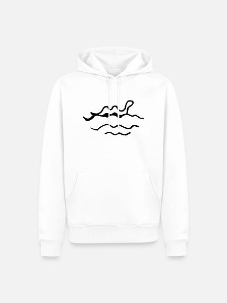 Nessie - Männer Premium Bio Hoodie - Weiß
