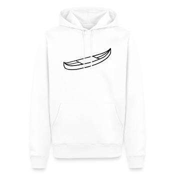 Kajak - Kanu - Boot - Männer Premium Bio Hoodie - Weiß - Vorne - Nico (187cm)