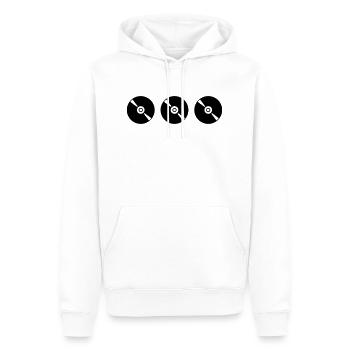 Discs - Men’s Premium Organic Hoodie - white - Front - Nico (187cm)