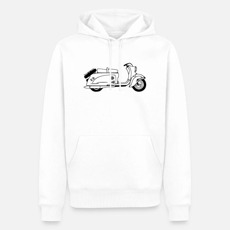 IWL Berliner Roller SR59 - Männer Premium Bio Hoodie - Weiß