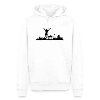 Berlin Jogger - Männer Premium Bio Hoodie - Weiß - Vorne - Nico (187cm)