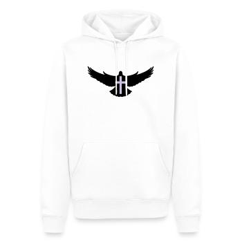 taube_heiliger_geist2 - Männer Premium Bio Hoodie - Weiß - Vorne - Nico (187cm)