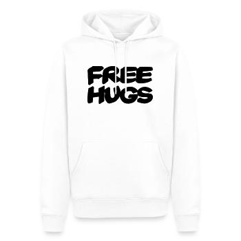Free hugs - Männer Premium Bio Hoodie - Weiß - Vorne - Nico (187cm)