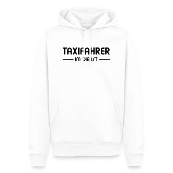 Taxifahrer im Dienst - Männer Premium Bio Hoodie - Weiß - Vorne - Nico (187cm)