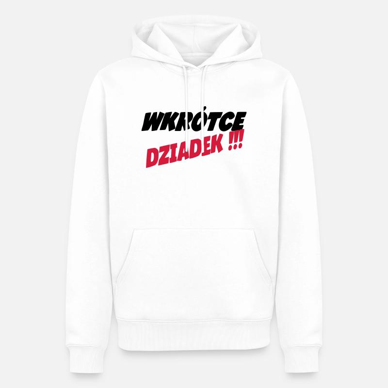 Dziadek - Männer Premium Bio Hoodie - Weiß