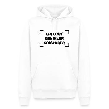 Schwager / Ehe / Geburt / Bruder / Baby - Männer Premium Bio Hoodie - Weiß - Vorne - Nico (187cm)