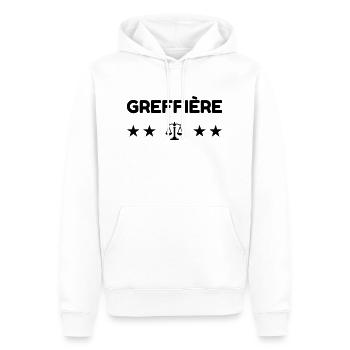 Urkundsbeamte / Clerk / Registrierung / Gericht - Männer Premium Bio Hoodie - Weiß - Vorne - Nico (187cm)