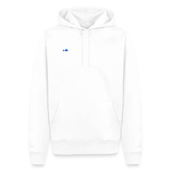 Bleu hélicoptère - Sweat à capuche Premium bio Homme - blanc - Devant - Nico (187cm)
