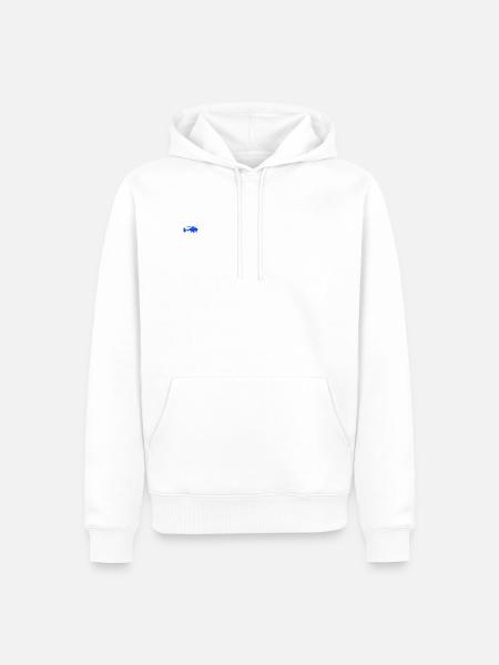Helicopter blue - Men’s Premium Organic Hoodie - white